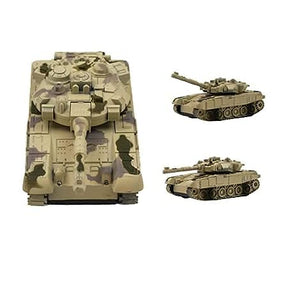 Remote Control 360 Rotating Turret Army Battle Tank with Light & Sound for Kids in Military Tank -Multicolor