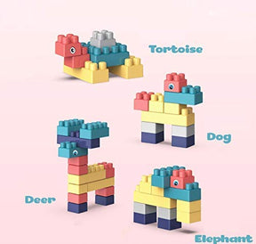 Building Block Construction Toys SetbadgeBricks Building Blocks Toy - Educational and Learning Buildings Block Toys Set For Kids Boys Girls - 90 Pcs