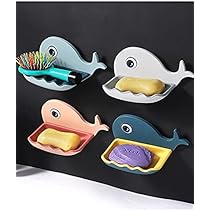 Plastic Soap Holder / Soap Box Beautiful Fish Shape Soap Dish Case Holder Bathroom Accessory - Multi Color Fish Soap Dish