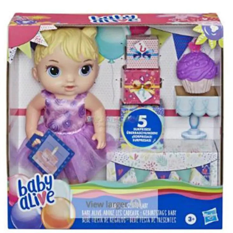 BABY ALIVE PARTY PRESENTS BLD HAIR HASBRO