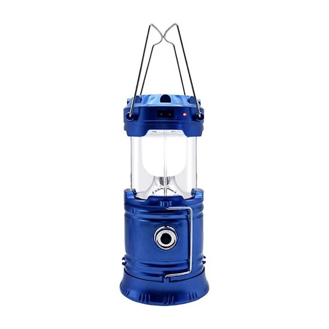 Brightenlux Logo Printing Multi-Functional Plastic Portable Solar Rechargeable 6 LED Camping Lantern with Power Bank