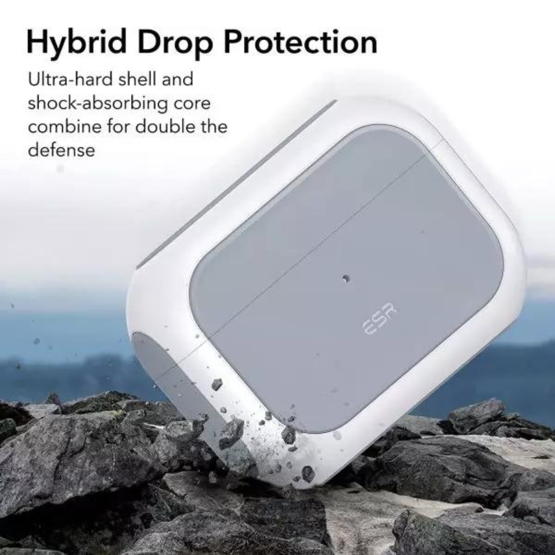 AirPods Pro 2022 Orbit Hybrid Case by ESR Magsafe Ready – White