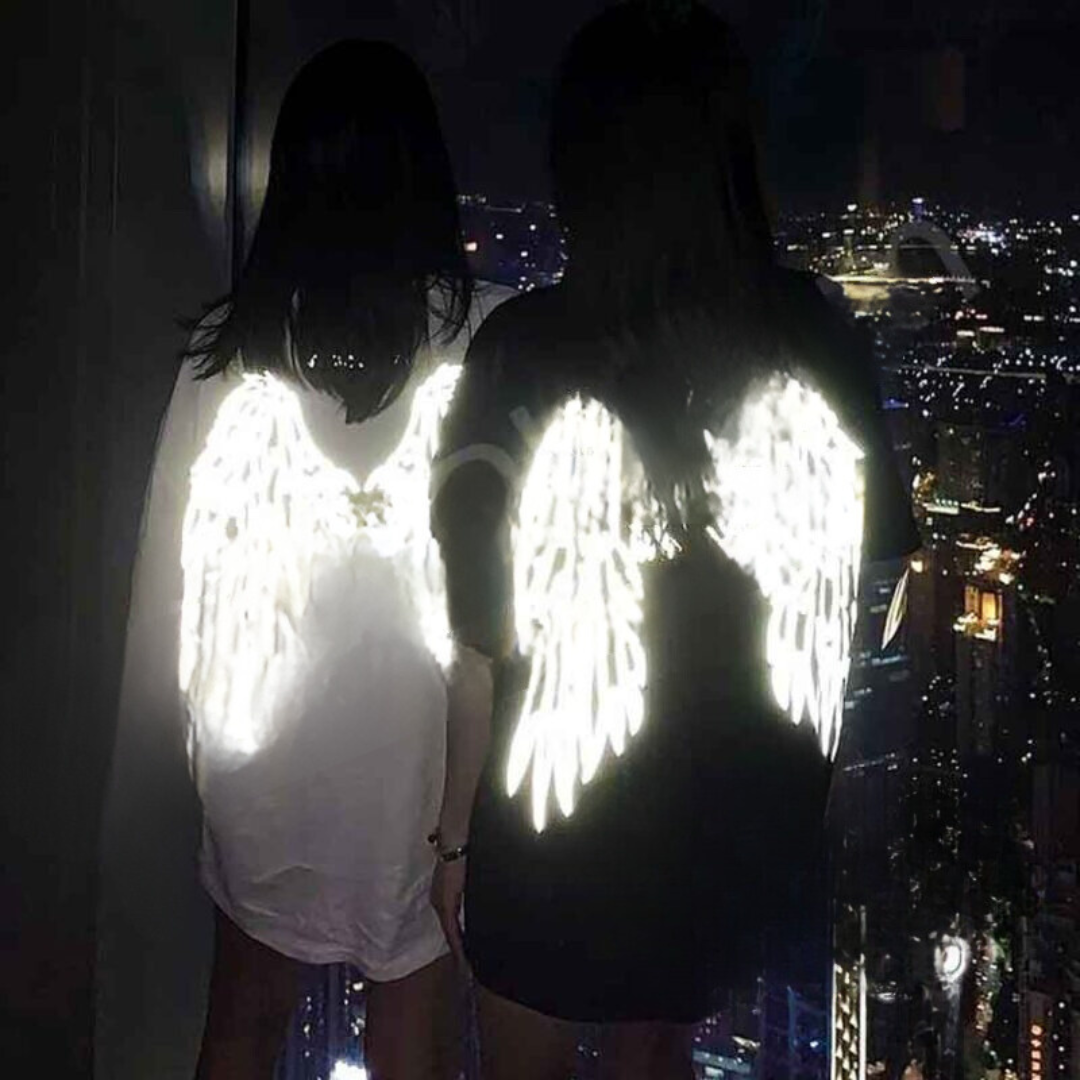 Glowing Wings Printed T-Shirt