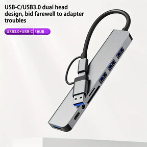 3.0 High speed USB C hub USB splitter 8-in-1 USB extender