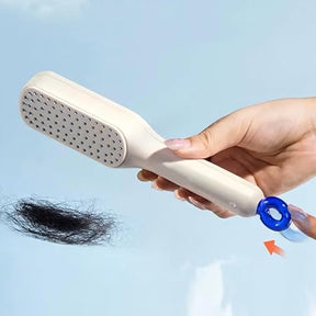 Self Cleaning Hair Brush 3D Central Cushion Comb One-Key Self Care Detangling Hairbrush Scalp Massage Air Bag Combs for Women