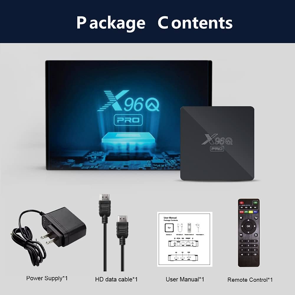 X96Q Pro - 4GB+64GB - Android 13 - 4K - Smart Android Tv Box