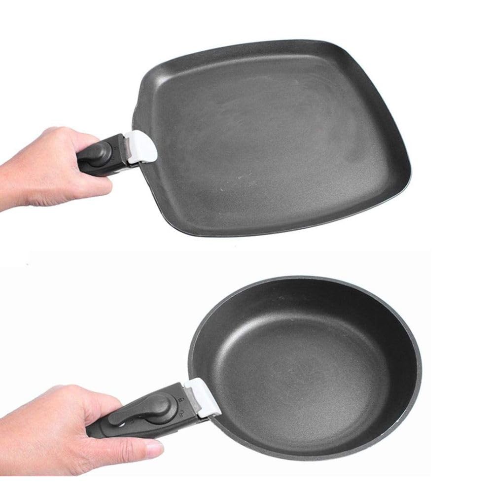 Great Kitchen Concepts Softel Pull Handle Multipurpose/Removable Handle For Kitchen Cookware - Uncoated Detachable Pan And Pot Dismountable Clip Grip (1 Pc) | All-In-One