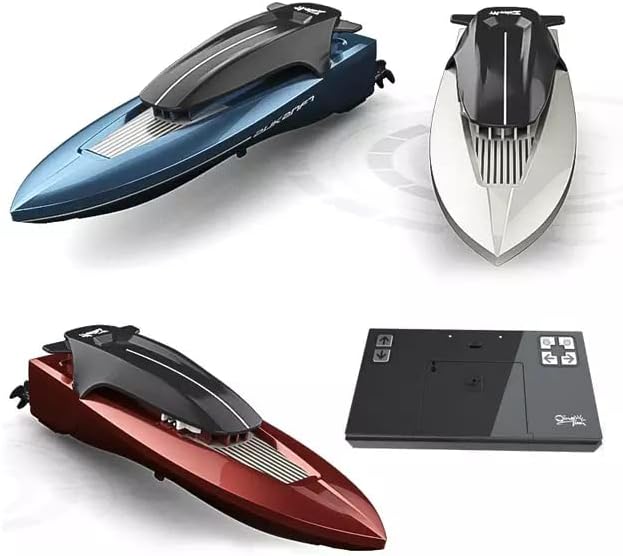 Mini Wireless Remote Control Speed Boat Model Toy for Kids (Gray)