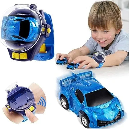 Mini Watch Remote Control Car 2.4GHz Rechargeable Car - Adjustable Strap - USB Charging Mini Wireless Watch - Assorted Color