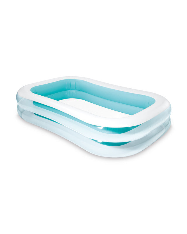 Swim Center® Inflatable Family Pool - Transparent/Blue (16.9 x 12.6 x 4) feet