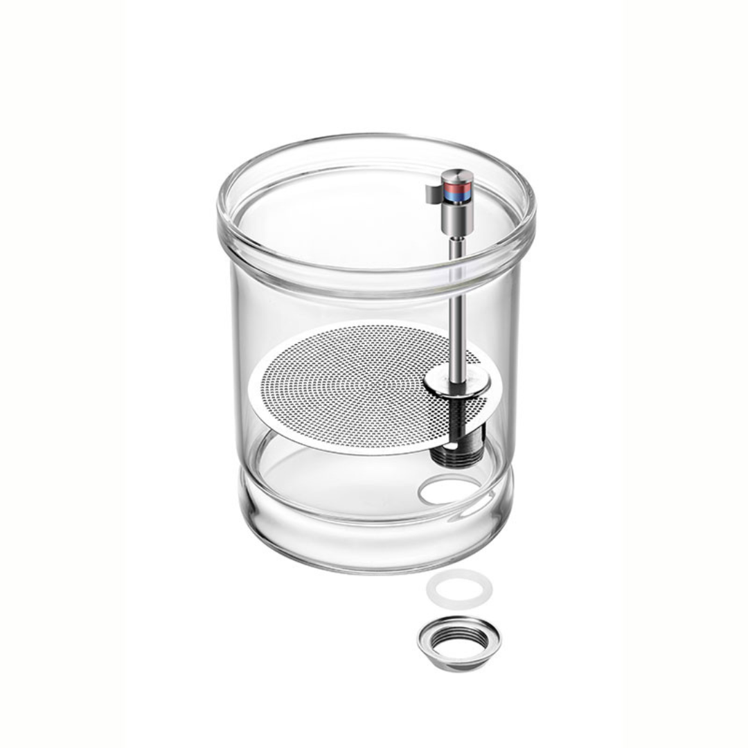 Press Stainless Steel Removable Infuser Tea Pot Magnetic System PC Lid High Borosilicate Glass Teapot With Plastic Handle