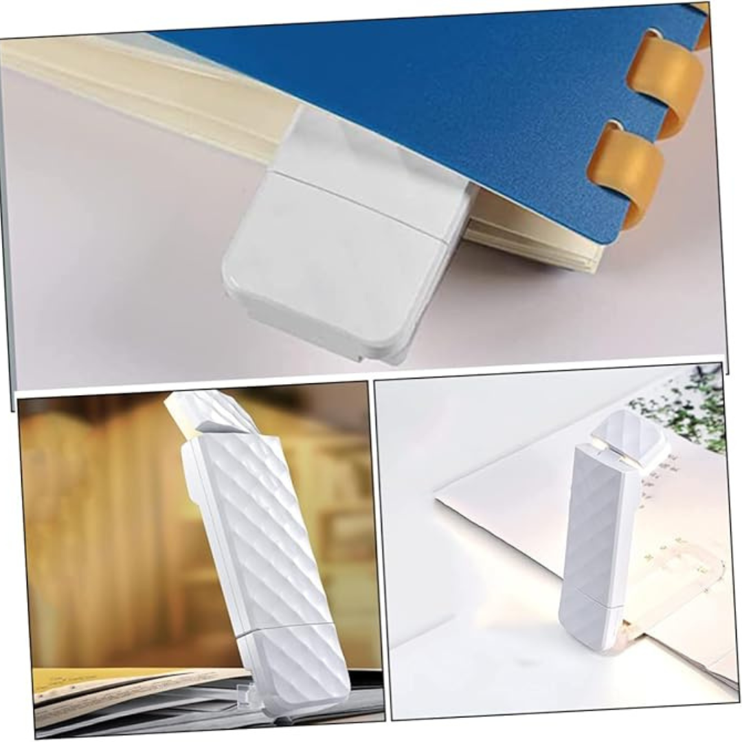 Mini USB Book Light Bookmark for Comfortable Bedtime Reading White Color