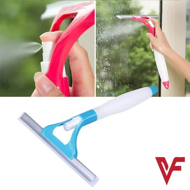 Shower Spray Mini Wiper with Built in Spray Bottle for Car Glass Cleaning Wiper Kitchen Cabinet Slap Cleaning wiper