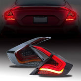 Honda Civic Back Lamps Dragon Scale Style Smoke - Model 2016-2021