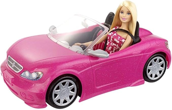 Barbie Doll and Glam Convertible Car