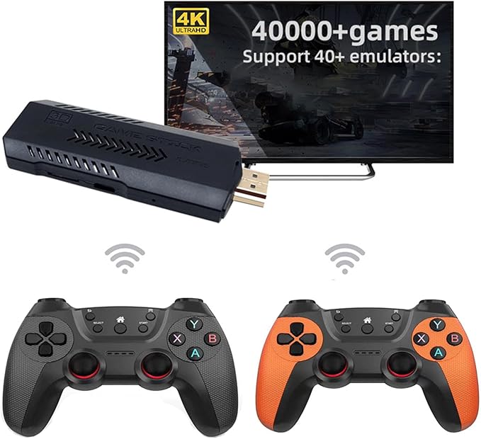 Game Stick X2 Plus & GD10 PRO 64GB & 128GB Retro Video Game 4K 3D HD Console Wireless Controller TV 40+ Emulator For PS1/N64/DC