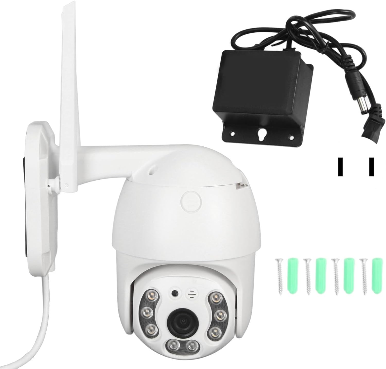 Outdoor Security Camera, Surveillance Camera 2.4GHz WiFi for Shop (US Plug)