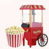 Popcorn Machine Mini Electric Popcorn Maker Corn Cooking Machine A Pop Corn Household DIY Corn Popper (With Wheels)