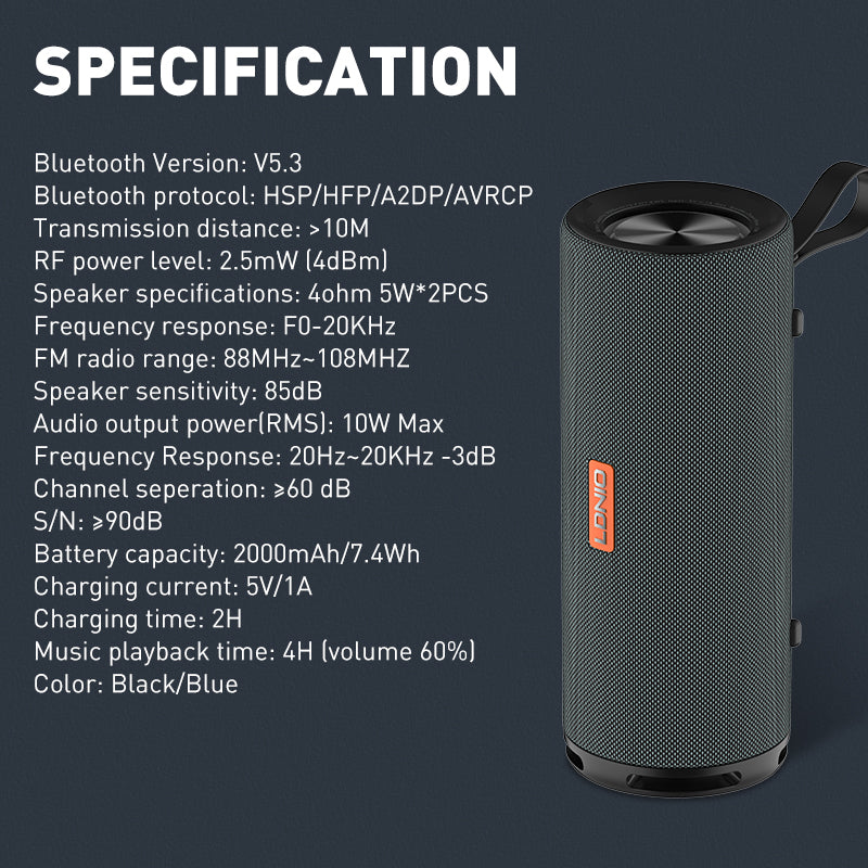 Mini Wireless BT Bass HIFI Speaker BTS13