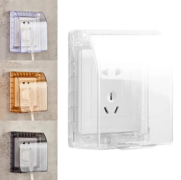 Universal 86 Type Wall Sockets Waterproof Box Switch Plate Protective Cover Outdoor Socket Boxes Protection Bathroom Supplies - 1 Piece - MS