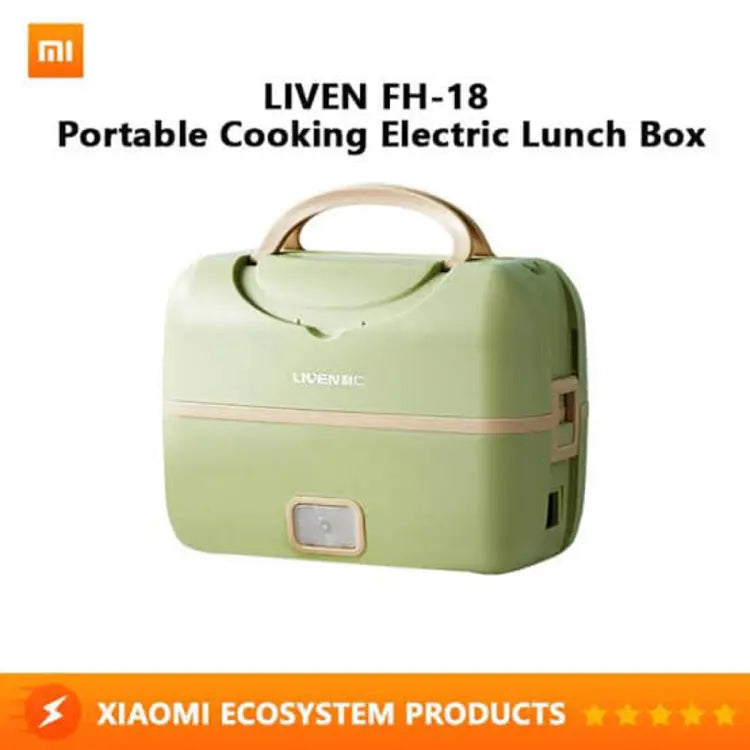 Xiaomi LIVEN FH-18 Electric Lunch Box Portable Smart Cooking Silent Heating Sealed for Travel