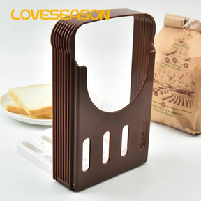 Four Thickness Bread Slicer Adjustable Bread Slicer Guide Foldable Loaf Cutter with 4 Thickness Options Baking Tool for Perfect Slices Durable Easy to Use