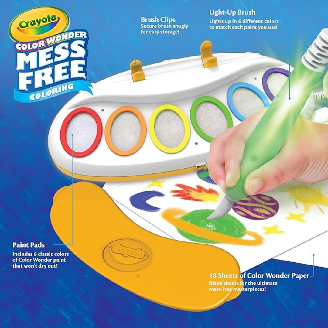 Crayola Color Wonder Mess-Free Magic Light Brush, Creative Toys