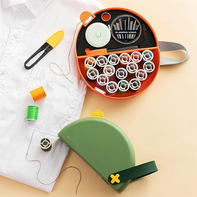 Sewing Supplies,Sewing Kit,Mini Sewing Kit Storage Box, Sewing Box is Easy to Carry and Store Suitable for Students, Travel, Beginner