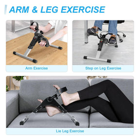 Pedal Exerciser Mini Exercise Bike Arm and Leg Exercise Peddler Machine