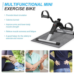 Pedal Exerciser Mini Exercise Bike Arm and Leg Exercise Peddler Machine