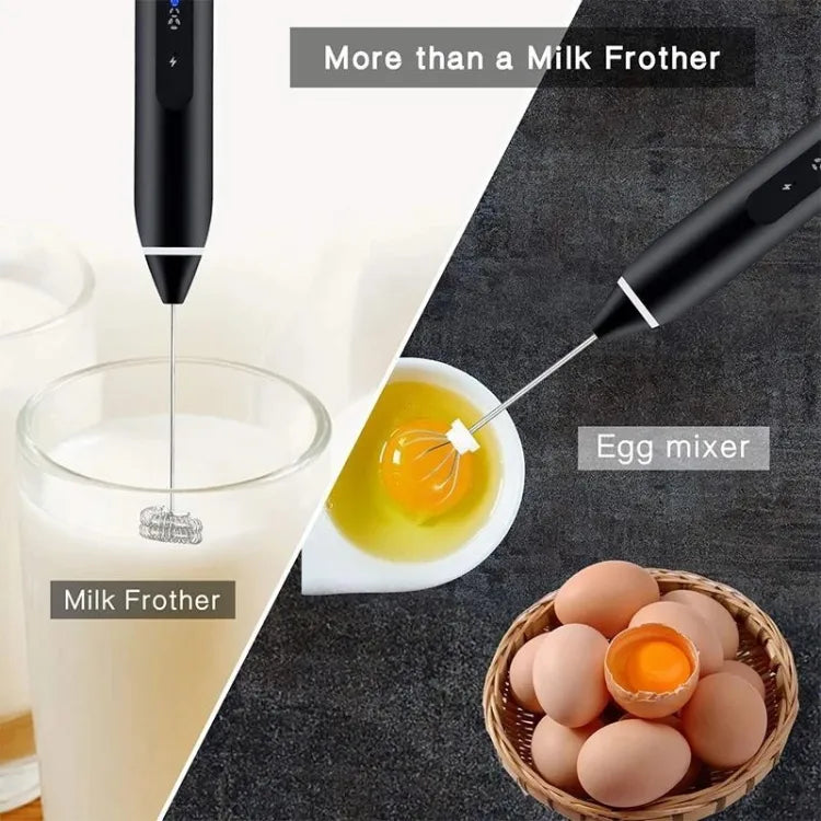 2in1 Electric Mixer Beater for Coffee Milk Speed Adjustable Rechargeable Egg Beater Handheld | Kitchenware Tool