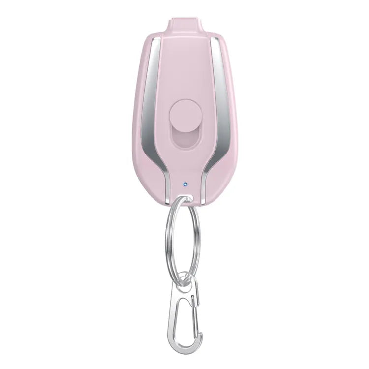 1500mah Mini Portable Keychain Phone Charger Emergency Power Banks Retractable Plug Power Fast Charging For iPhone 12/12Pro/Max