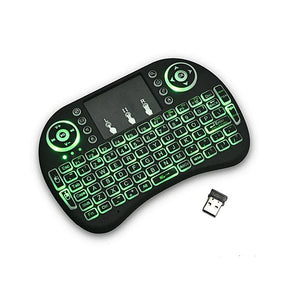 MINI TOUCH PAD RF 500 WIRELESS WITH 3 COLOUR BACKLIGHT KEYBOARD MOUSE