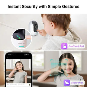 360 C221 Indoor Camera 3K 5MP AI Detection Surveillance Smart Tracking Night Vision Two-way Audio WiFi Alexa Google Assistant