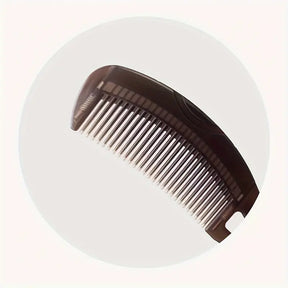 Fine-Tooth Hair Comb for Oily Hair - No-Wash Scalp Massage & Dandruff Control, Resin Handle