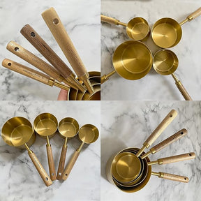 8 Piece Stainless Steel Measuring Cups and Spoons Set