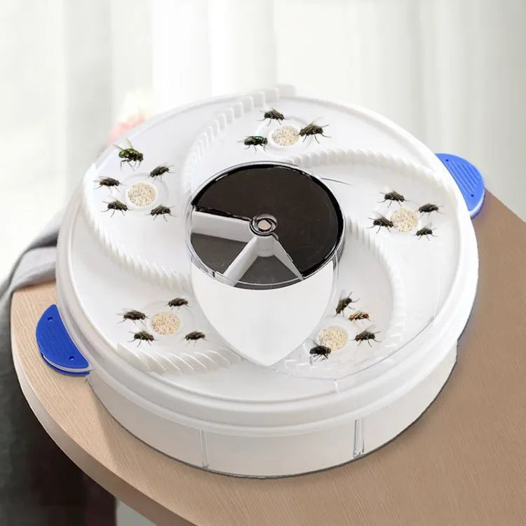 USB Electric Fly Trap Device Flycatcher Automatic Trapping Food Fly Fly Catcher Insect Pest Flytrap Kitchen Home Type Fly Trap（white）