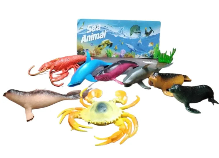Sea Ocean Animals Plastic toys set for Kids 10pcs