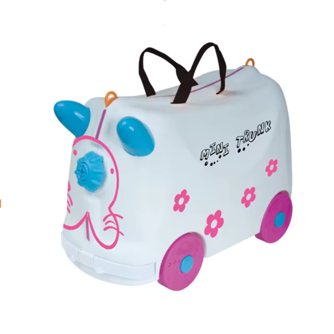 Kids Mini Trunk Ride And Roll Suitcase