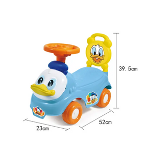 Donald Duck Car Fresh Plastic Baby Ride on Toy Car