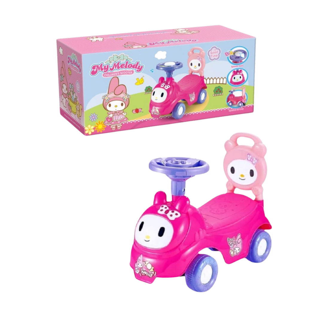 Hot Sales My Melody Rabbit Vehicle Electric Kids Ride on Car for Baby with Music