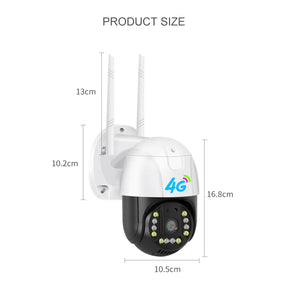 Q12 V380 Pro 4G Camera Waterproof Outdoor Security Speed Dome Camera 3MP Home Surveillance Wireless Wifi Camera