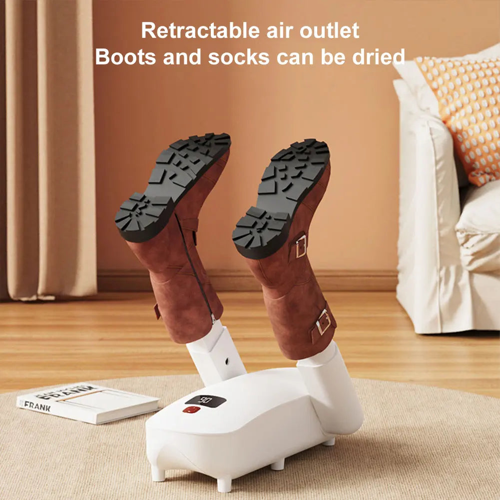 Foldable Electric Shoe Dryer, Portable Heater, USB Charging, Shoe Drying Machine, Automatic Timing for Home Shoes, Socks