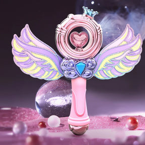 New Girl Princess Glowing Fairy Stick LED Light With Music Flash Magic Wand Children's Halloween Party Cosplay Prop Gift