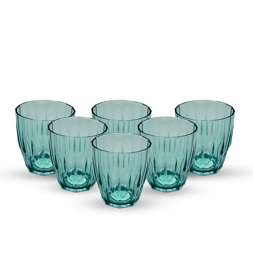 PARTY ACRYLIC GLASS M-10 6 PC SET - 250ML