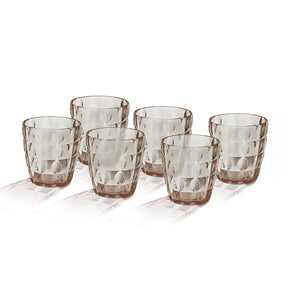 REAL ACRYLIC GLASS M-1 PACK OF 6 - (400ML)