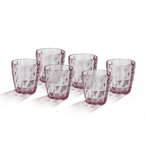 REAL ACRYLIC GLASS M-1 PACK OF 6 - (400ML)