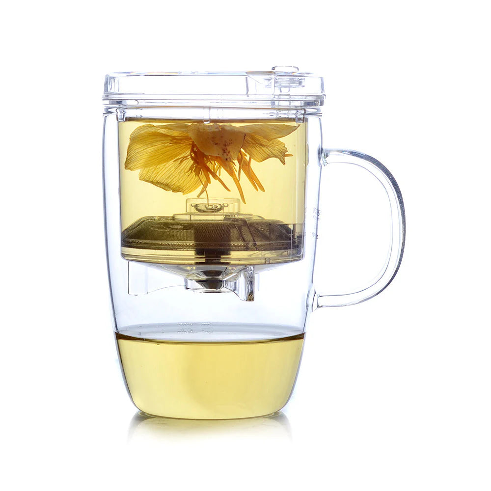 Glass Teacup S-002 with Infuser Cup 400ml