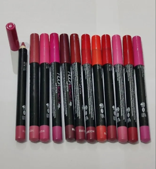 Makeup Matte Lipstick Pencils 12Pcs