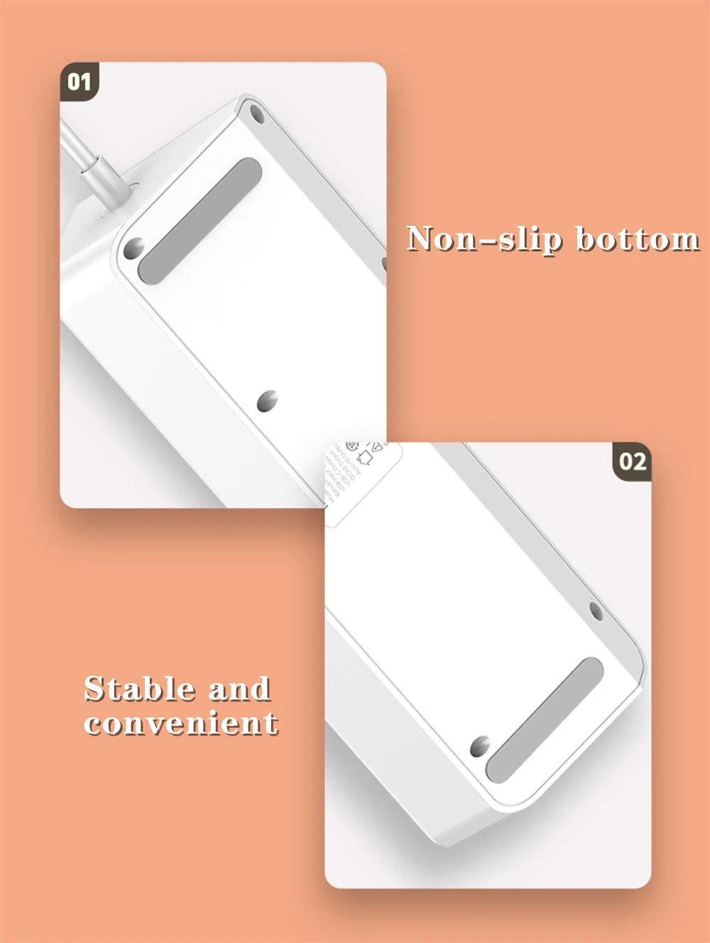 Universal Power Strip Extension Cord Socket 10 Outlet Multi Plug QC PD Fast Charging USB Charger for iPhone 13 12 EU US UK Plug